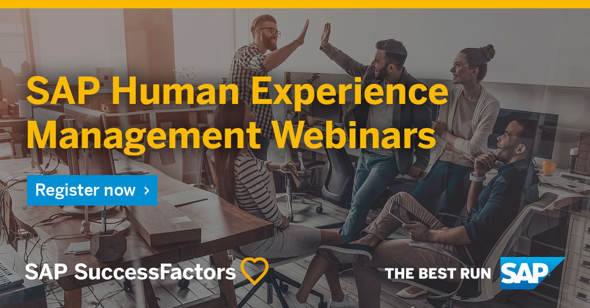 SAP Human Experience Management Webinars | SAP Human Experience ...